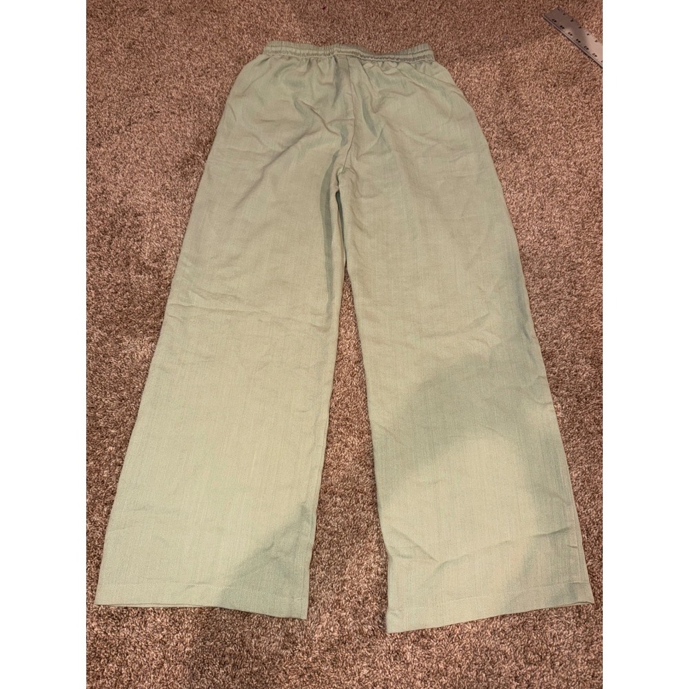 Halara Wide Leg Drawstring Pants Sage Green Tall Size M NEW (655) - Picture 6 of 6
